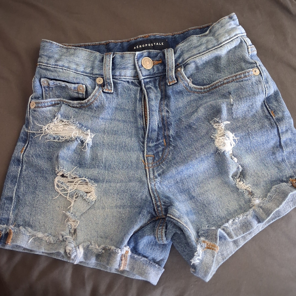 Mom Short Denim Ripped Distressed Jean